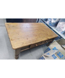 TABLE BASSE PIN 2 TIROIRS 