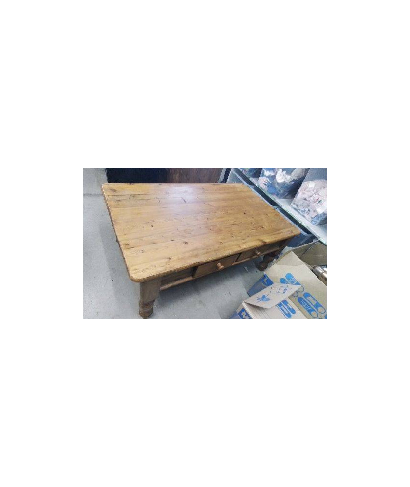TABLE BASSE PIN 2 TIROIRS 