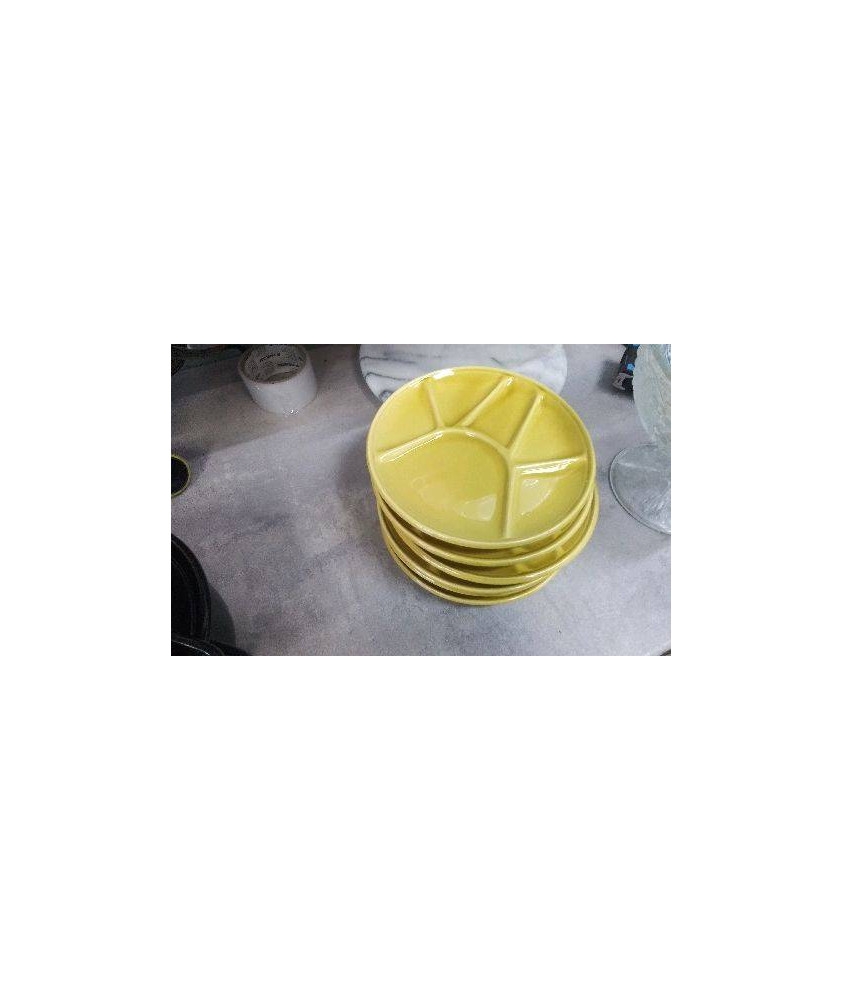 ASSIETTES JAUNE FONDUE LE LOT