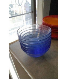 BOLS VERRE BLEUS LE LOT