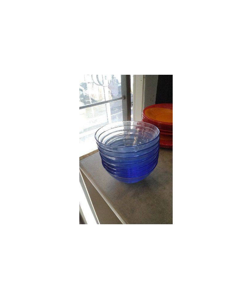 BOLS VERRE BLEUS LE LOT