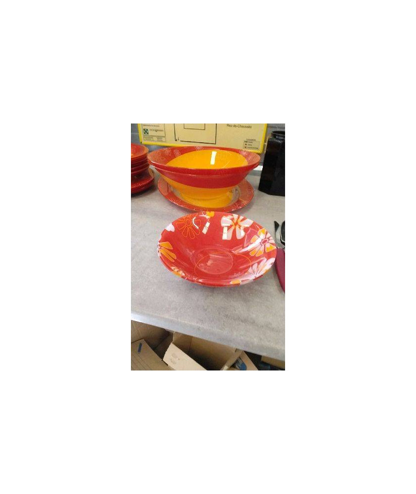 COUPELLES VERRE ROUGES X2