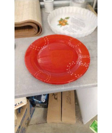 ASSIETTES ROUGES X3 