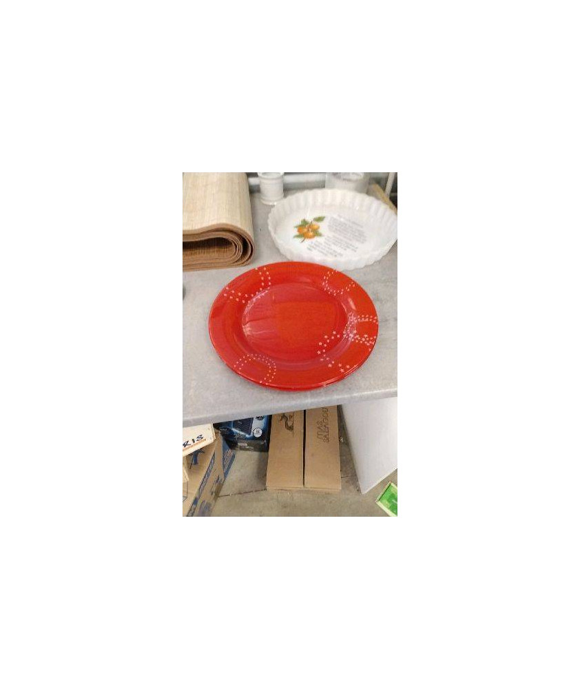 ASSIETTES ROUGES X3 