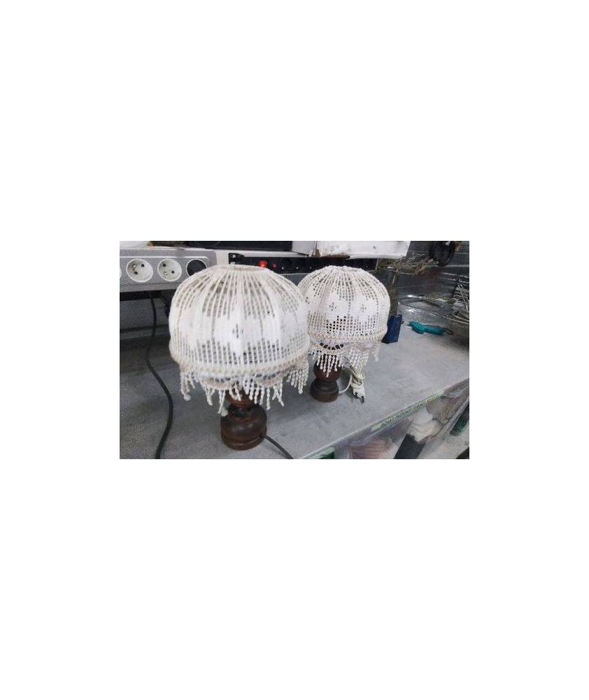 LAMPE PIED BOIS 