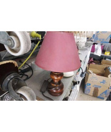 LAMPE PIED BOIS 