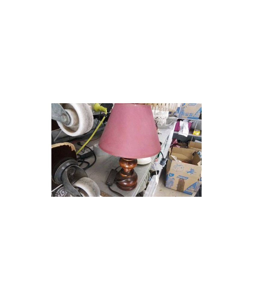 LAMPE PIED BOIS 