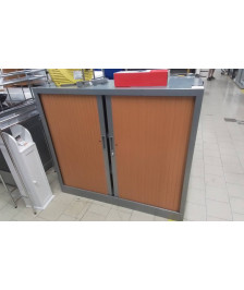 ARMOIRE A RIDEAUX METAL 2 PORTES