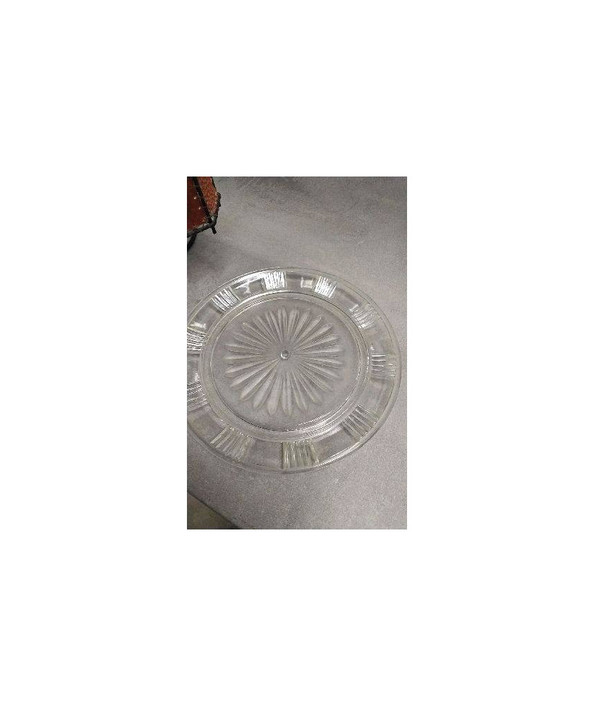 PLAT ROND VERRE 