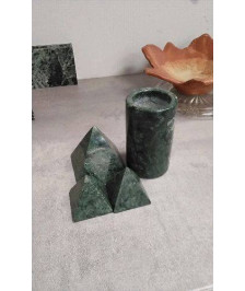 ENSEMBLE DE BUREAU MARBRE VERT