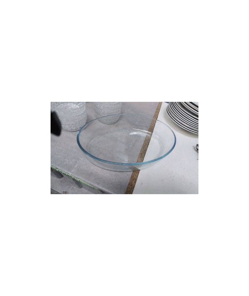PLAT FOUR OVALE EN VERRE 