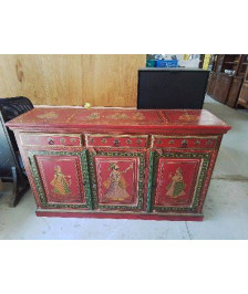 BUFFET BAS INDIEN ROUGE