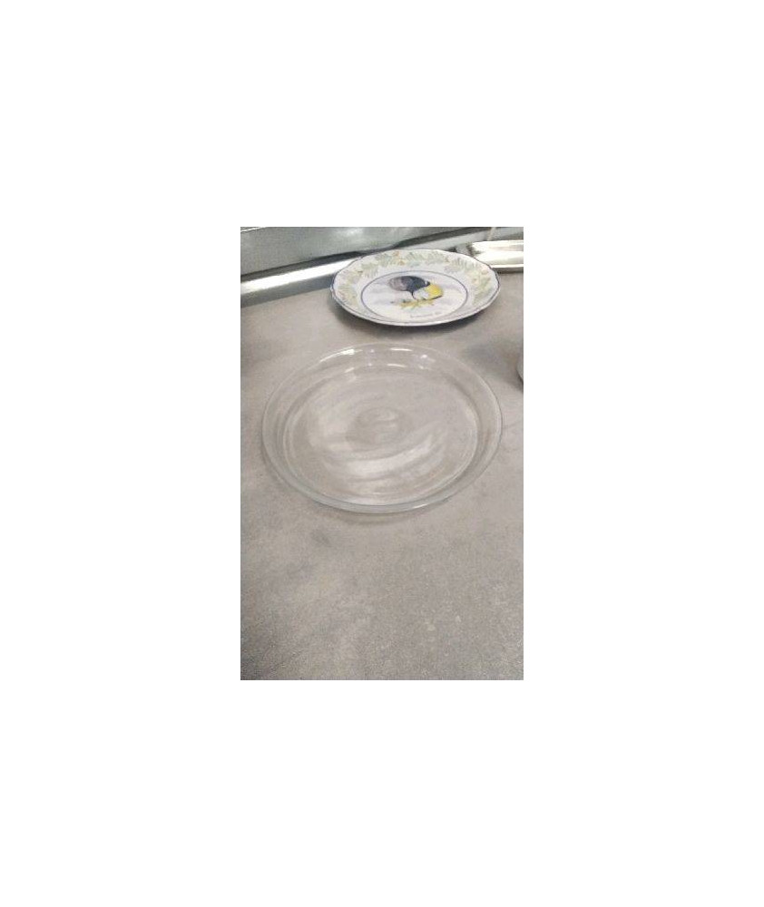 PLAT ROND VERRE 
