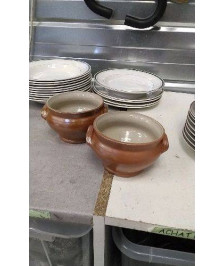 BOLS A SOUPE EN GRES X2 