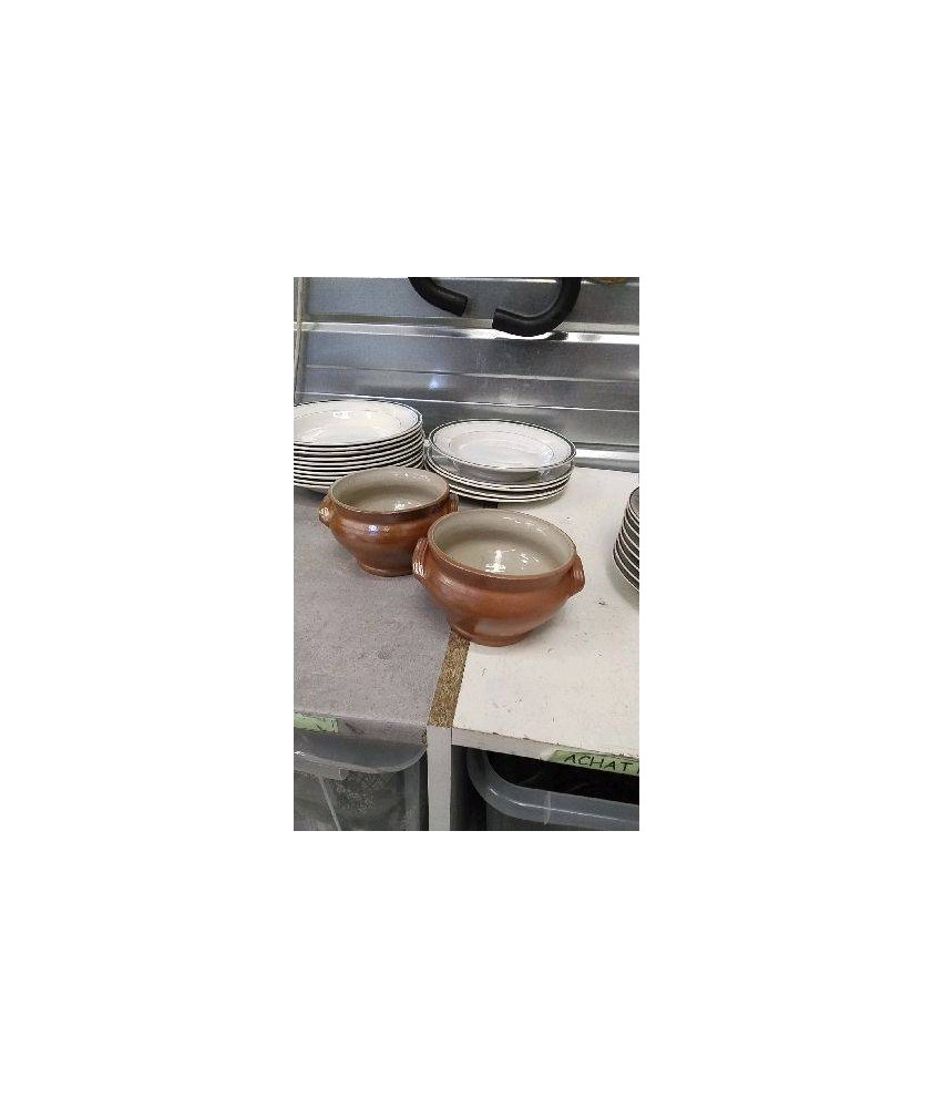 BOLS A SOUPE EN GRES X2 