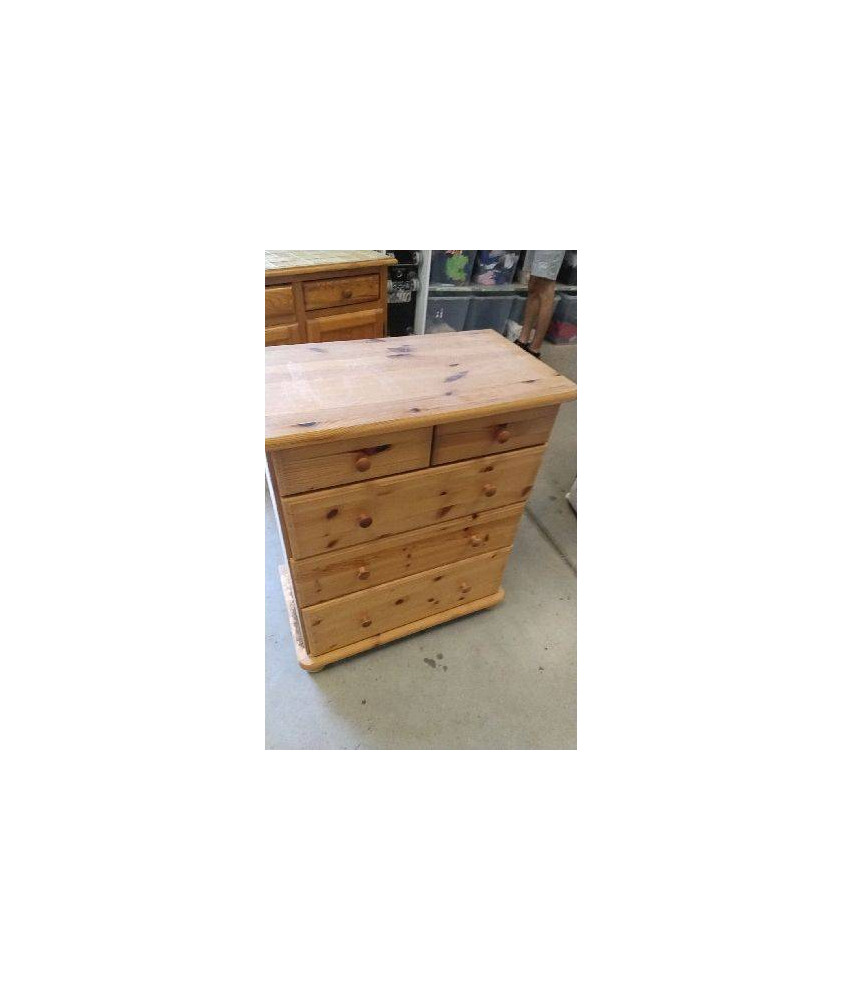 COMMODE PIN 5 TIROIRS 