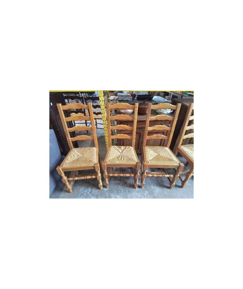 CHAISE PAILLÉ CHÊNE CLAIRE 