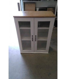 MEUBLE 2 PORTES VITREES IKEA 