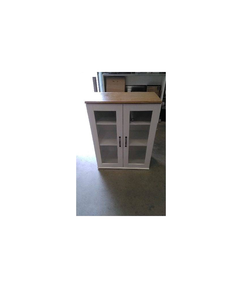 MEUBLE 2 PORTES VITREES IKEA 