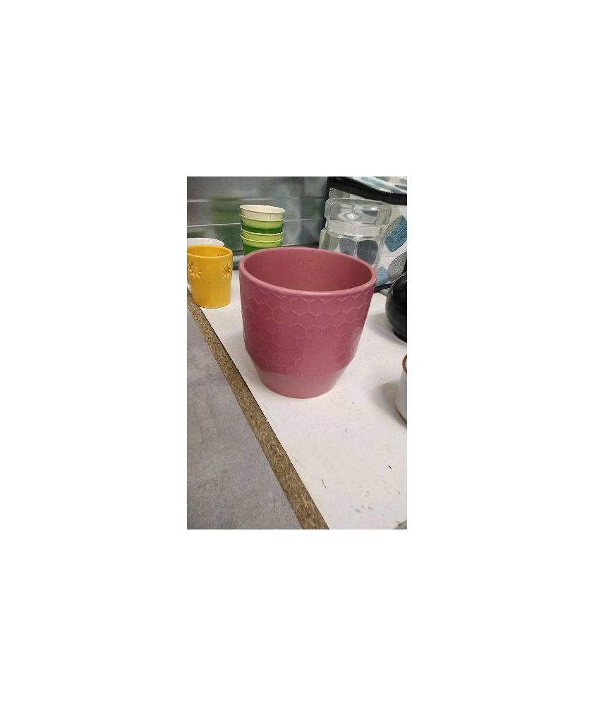 CACHE POT ROSE