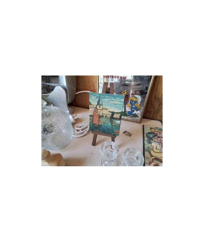PETITE PEINTURE SUR CHEVALET 