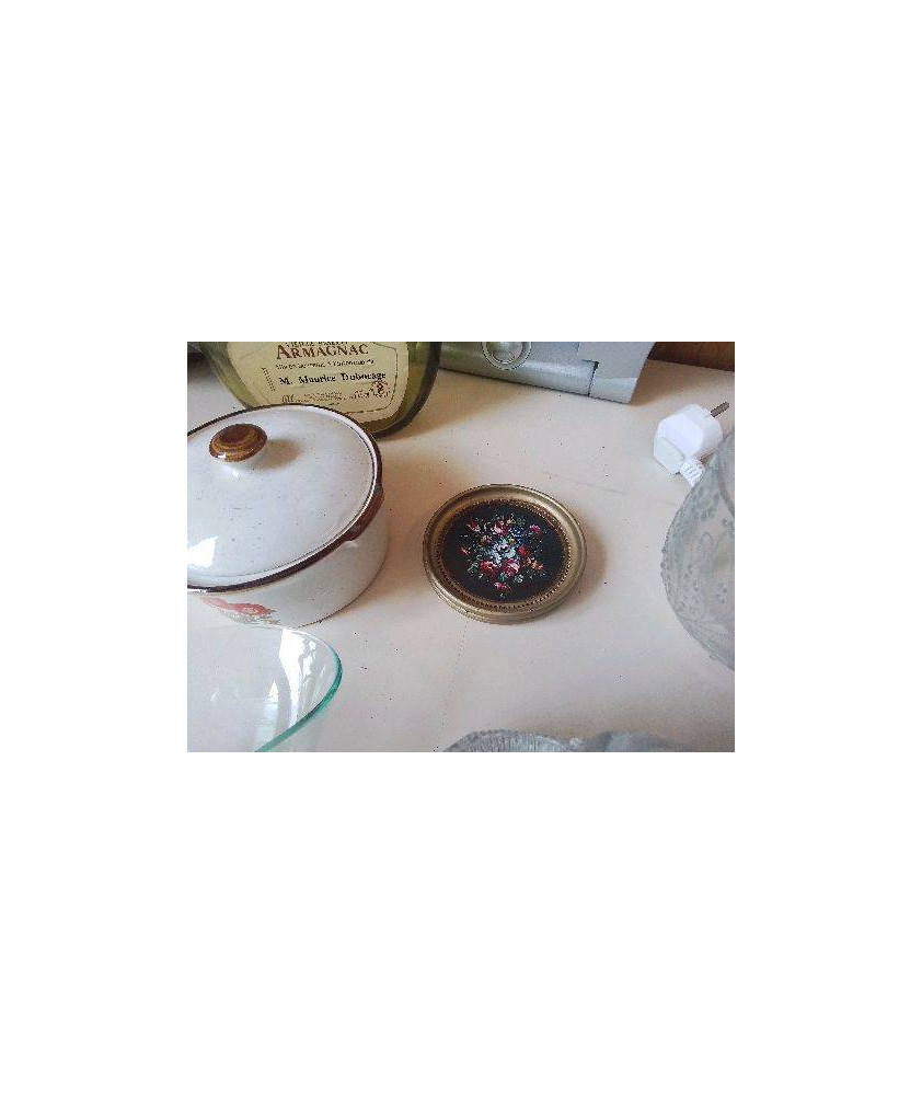 DUO DESSOUS DE VERRE MOTIF FLORAL 