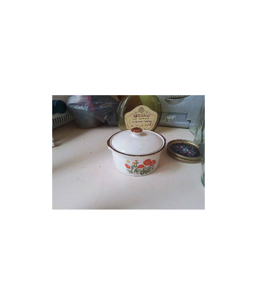 PETIT PLAT A TERRINE MOTIF FLORAL 