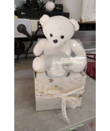 ENSEMBLE BOULE A NEIGE + OURSON 