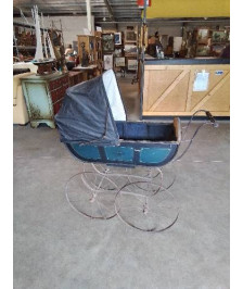 LANDAU XIXE BOIS METAL ET TOILE