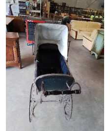 LANDAU XIXE BOIS METAL ET TOILE