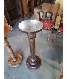 COLONNE RONDE BOIS TOURNÉ MOULURÉ 84CM