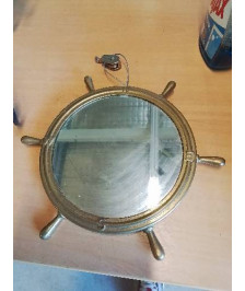 MIROIR ROND ROUE DE NAVIGATION LAITON