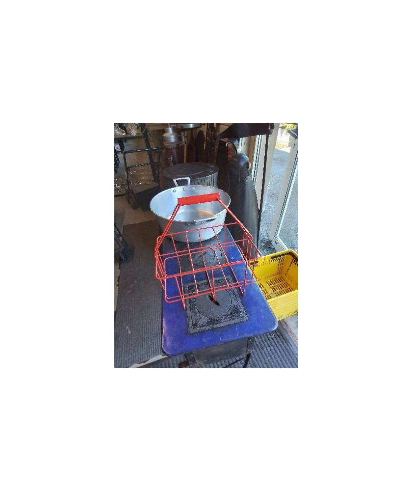 PORTE BOUTEILLES MÉTAL ROUGE 6 BTS