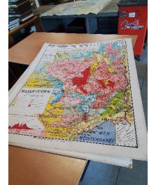 CARTE SCOLAIRE MASSIF CENTRAL PAR PAUL KAEPPELIN IMPRIMERIES MICHARD