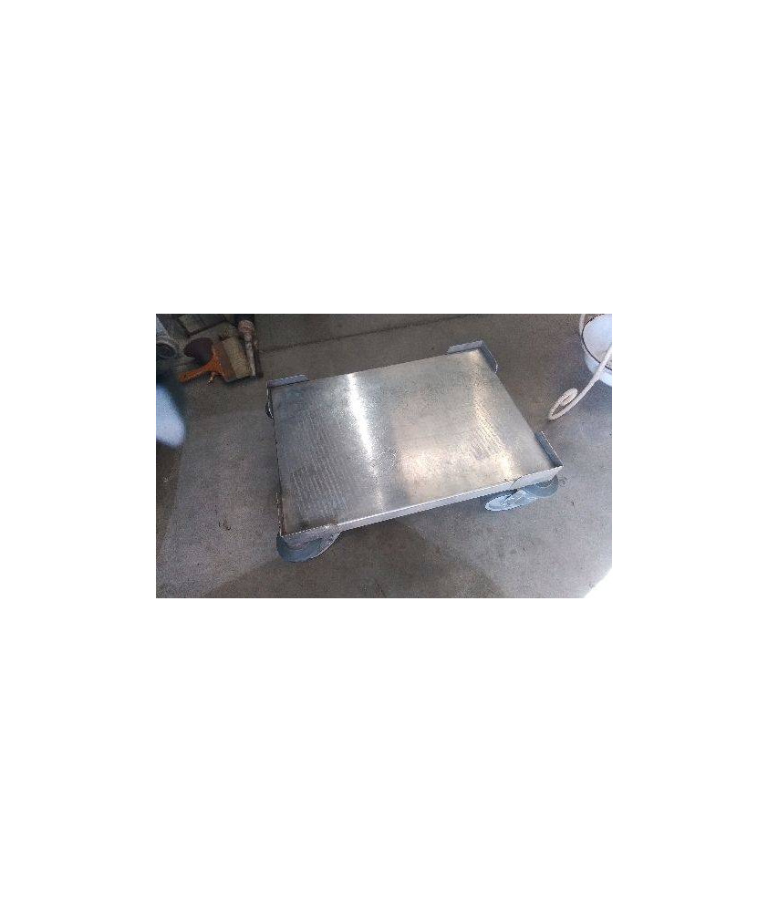 CHARIOT DE CUISINE INOX - 4 ROUES