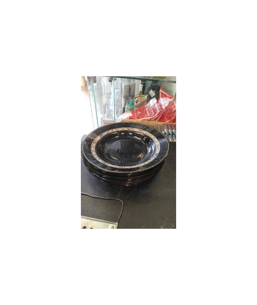 ASSIETTES CREUSES NOIRES ARCOROC
