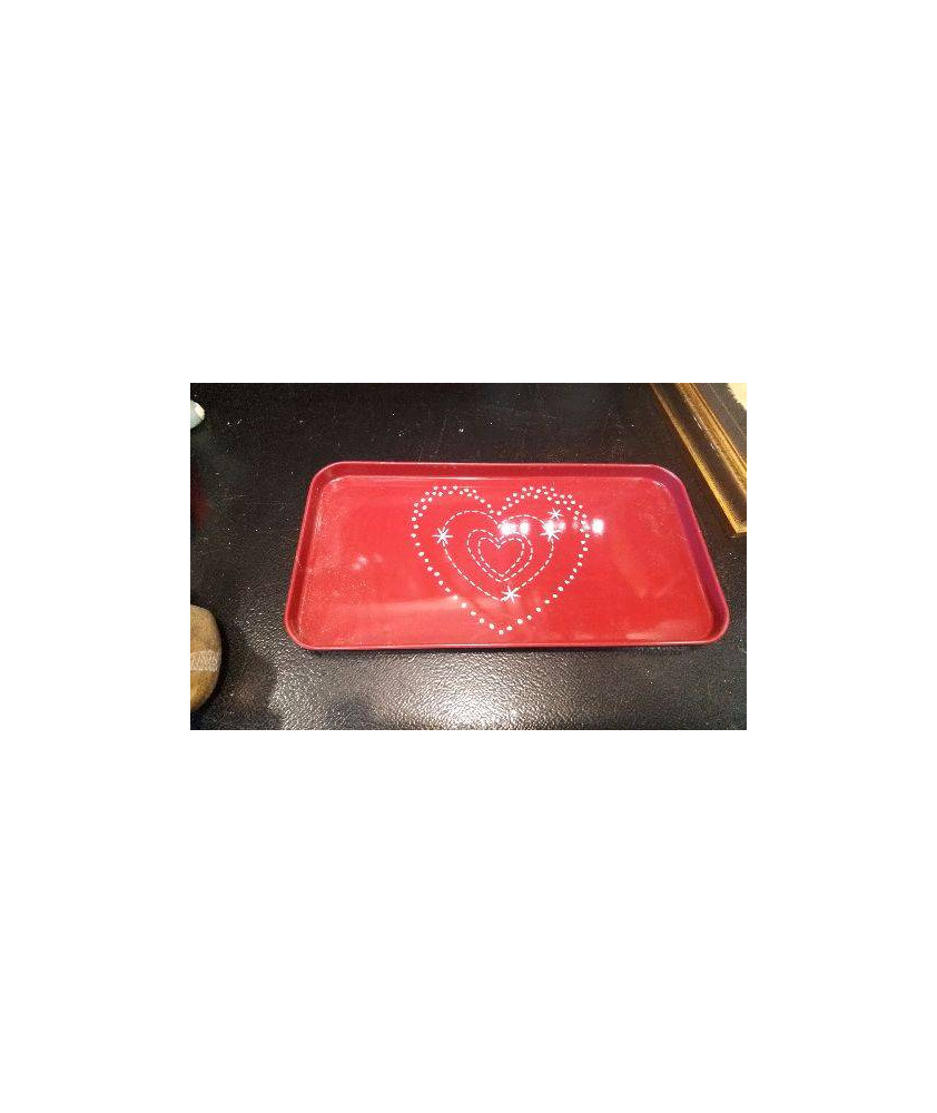 PLATEAU RECT ROUGE PM 