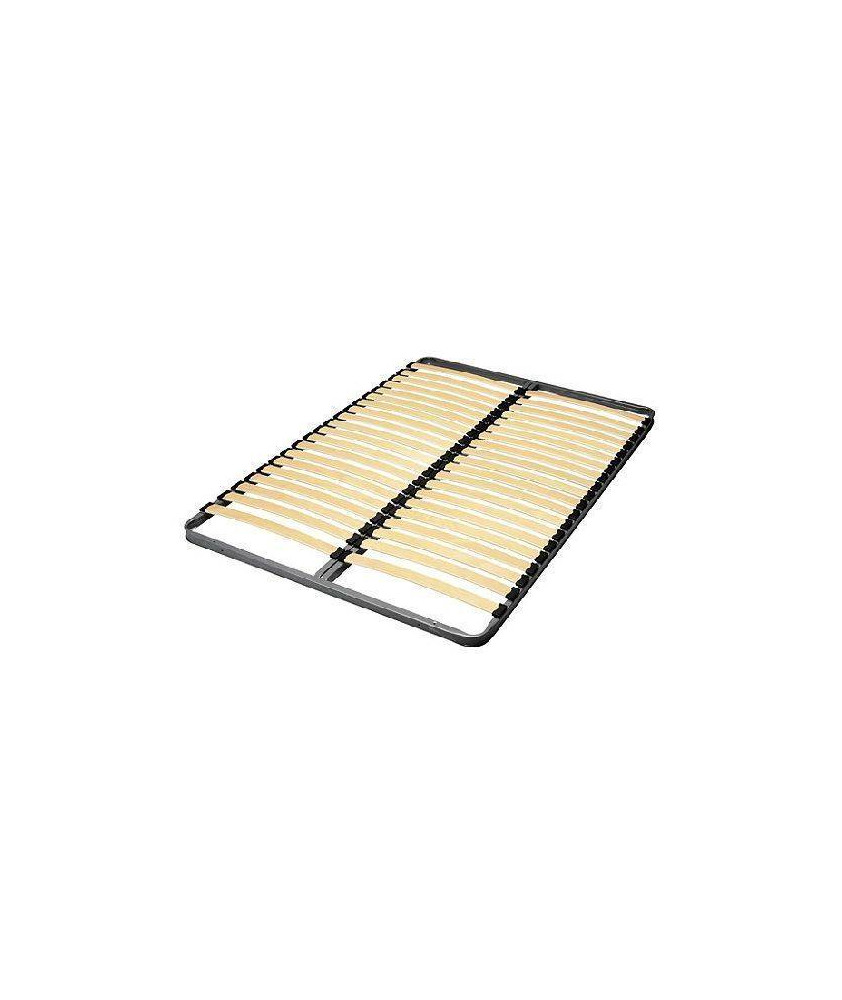 SOMMIER CADRE 20 LATTES 140X190 AVEC RENFORT CENTRAL