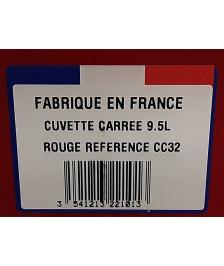 CUVETTE CARREE 9.5L DIAM.32CM QUALITE FRANCE (CC32)
