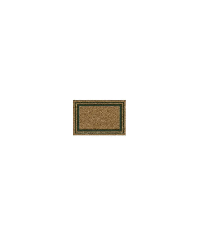 TAPIS COCO BORDURES VERT NATUREL/PVC 40X60CM TAPIS COCO BORDURES VERT NATUREL/PVC 40X60CM