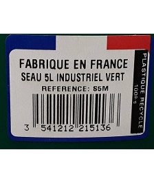 SEAU 5L INDUSTRIEL QUALITE FRANCE (S5M)