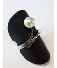 BAGUE OR BLANC 18K 3.87GR T52