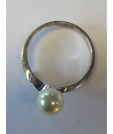 BAGUE OR BLANC 18K 3.87GR T52