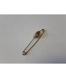 BROCHE OR 18K 2.46GR EMAIL LIMOGES 