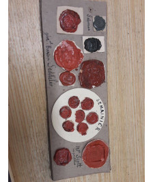 9 CACHETS DE CIRE 