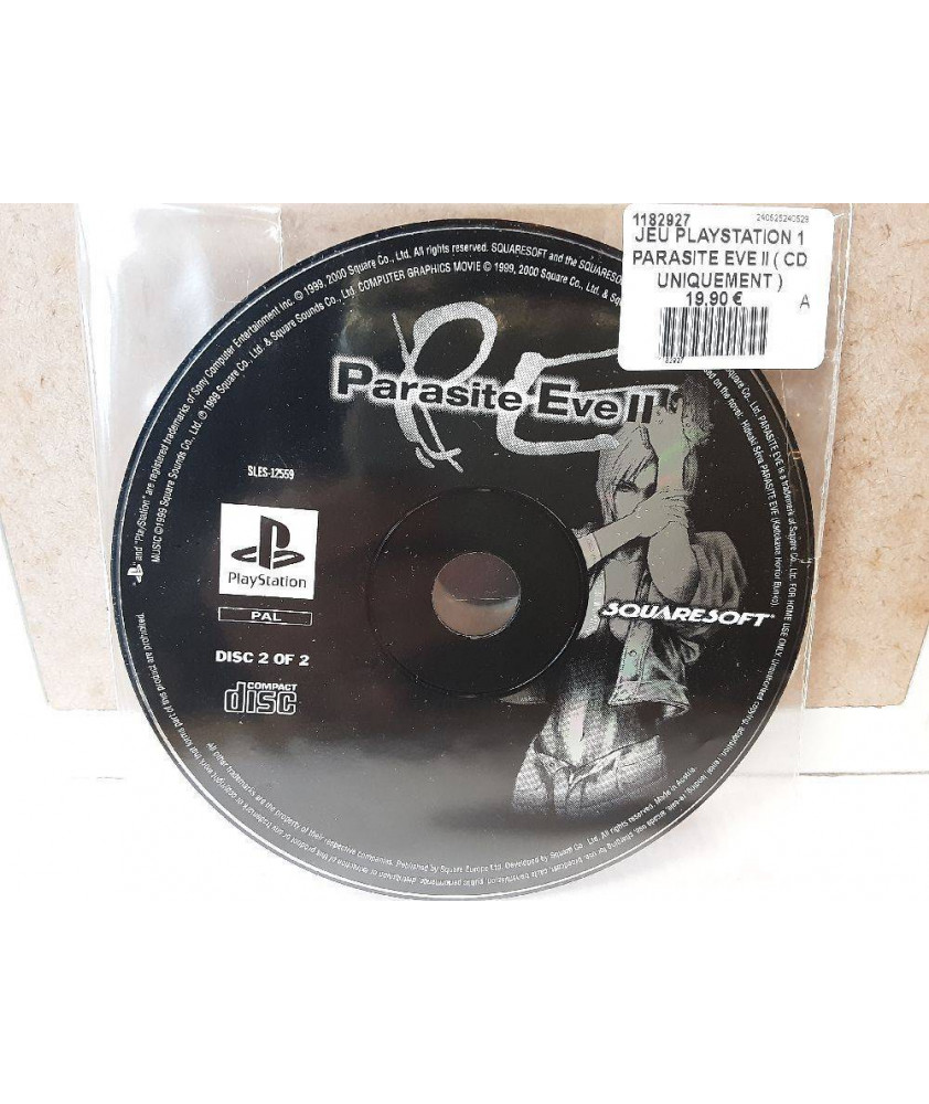 JEU PLAYSTATION 1 PARASITE EVE II ( CD UNIQUEMENT )