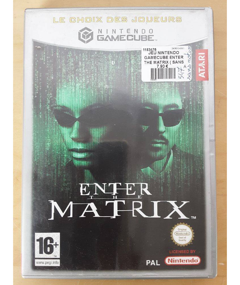 JEU NINTENDO GAMECUBE ENTER THE MATRIX COMPLET