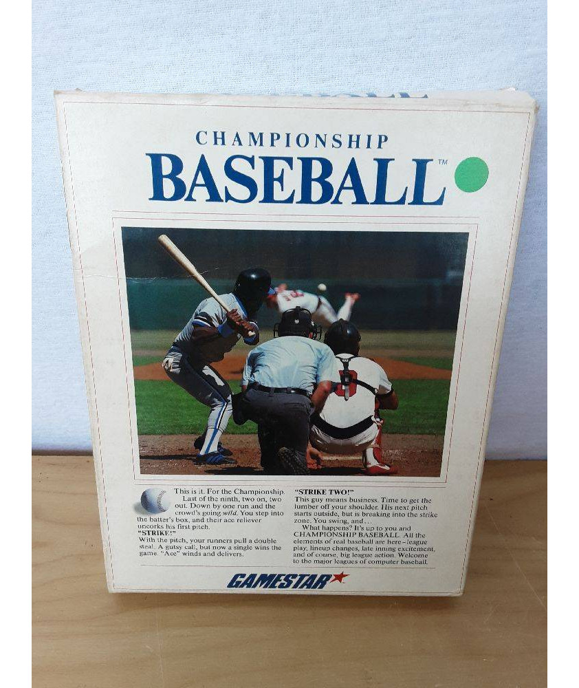 JEU AMIGA CHAMPIONSHIP BASEBALL JEU AMIGA CHAMPIONSHIP BASEBALL