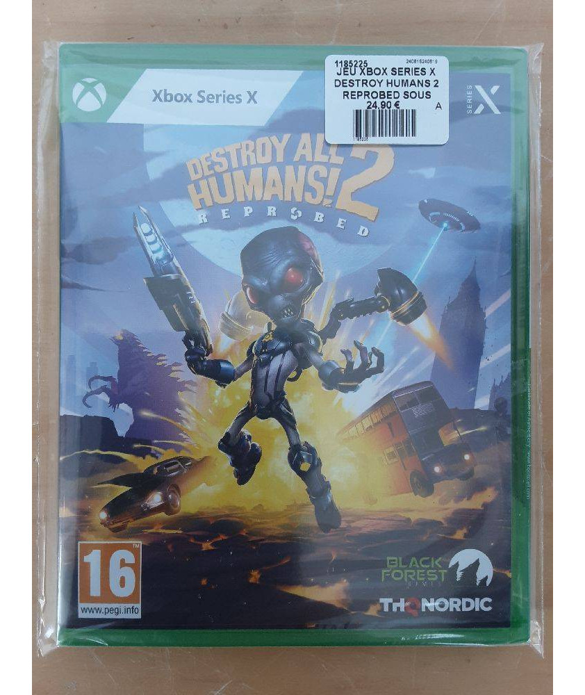 JEU XBOX SERIES X DESTROY HUMANS 2 REPROBED SOUS BLISTER JEU XBOX SERIES X DESTROY HUMANS 2 REPROBED SOUS BLISTER
