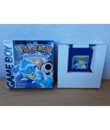 JEU GAME BOY POKEMON BLEUE ( BOITE REPRO - PILE OK  )